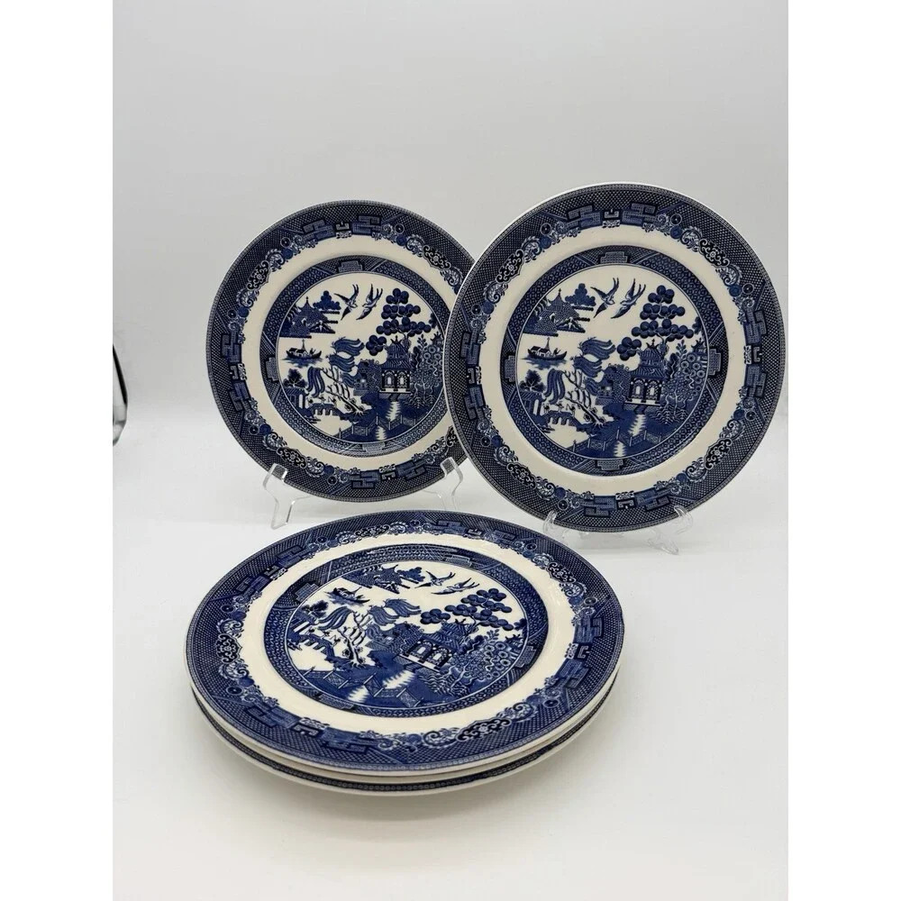 Johnson Bros England Porcelain Blue Willow 10
